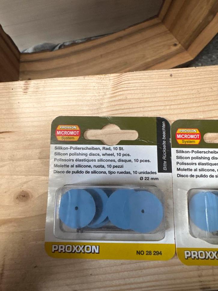 Proxxon Polijstschijven Siliconen 2x10 Nieuw, Doe-het-zelf en Verbouw, Gereedschap | Machine-onderdelen en Toebehoren, Nieuw, Ophalen of Verzenden