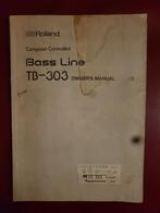 Roland TB-303 Handleiding Orgineel, Muziek en Instrumenten, Instrumenten | Toebehoren, Ophalen of Verzenden, Gebruikt, Keyboard of Synthesizer