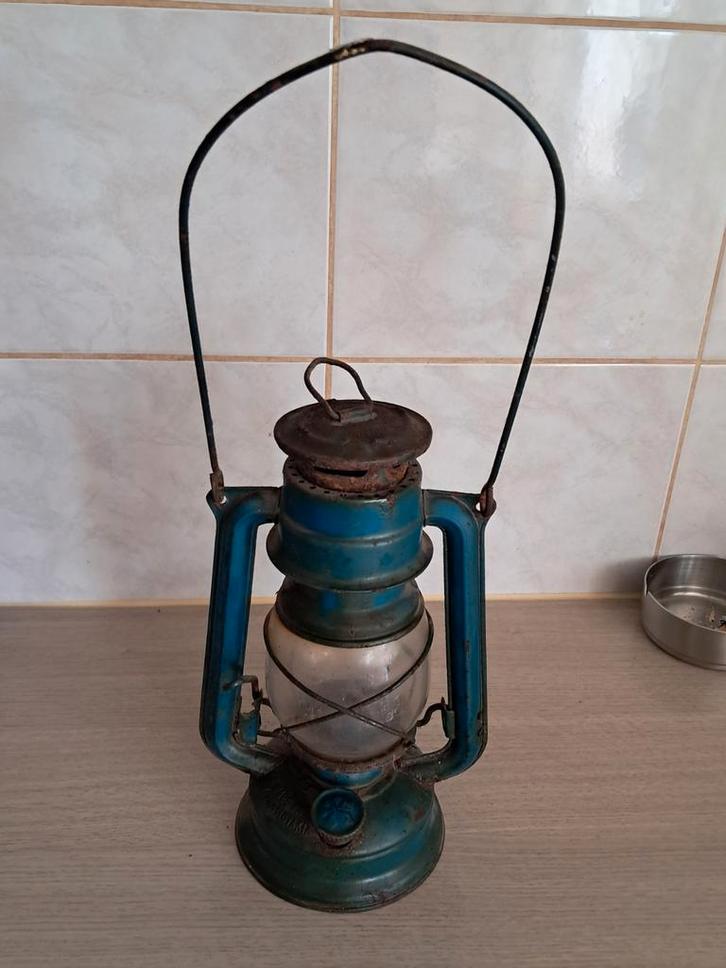 Oude Olielamp Meva 863 - Tsjechoslowakije, Antiek en Kunst, Antiek | Lampen, Ophalen of Verzenden