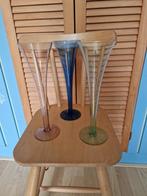 3 mooie vaasjes, Huis en Inrichting, Woonaccessoires | Vazen, Ophalen of Verzenden, Zo goed als nieuw, Overige kleuren, Glas