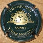 Champagnecapsule Yvon MOUSSY groen zwart & goud nr.01a, Ophalen of Verzenden, Nieuw, Frankrijk, Champagne