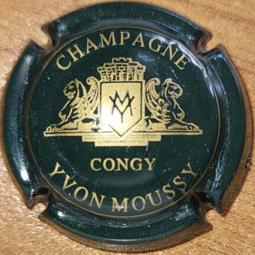 Champagnecapsule Yvon MOUSSY groen zwart & goud nr.01a beschikbaar voor biedingen