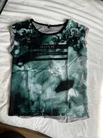 t-shirt groen met grijs met print goede staat maat s, Ophalen of Verzenden, Zo goed als nieuw, Korte mouw, Eksept