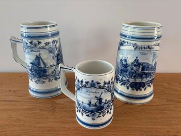 Heineken Pul delfts Blauw 26 cm - Verzamelaarsobject beschikbaar voor biedingen