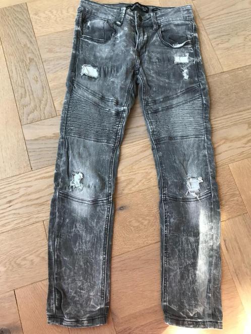 ZGAN stoere grijze (spijker)broek van 134/140 CoolCat, Kinderen en Baby's, Kinderkleding | Maat 134, Zo goed als nieuw, Jongen