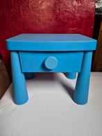 Blauw kinder nachtkastje ikea mammut, Minder dan 90 cm, Gebruikt, Minder dan 75 cm, Ophalen of Verzenden