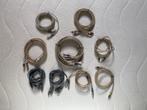 9x PHILIPS audio kabels - RCA Tulp in out koptelefoon jack !, Ophalen of Verzenden, Gebruikt, 2 tot 5 meter, Interlink-kabel