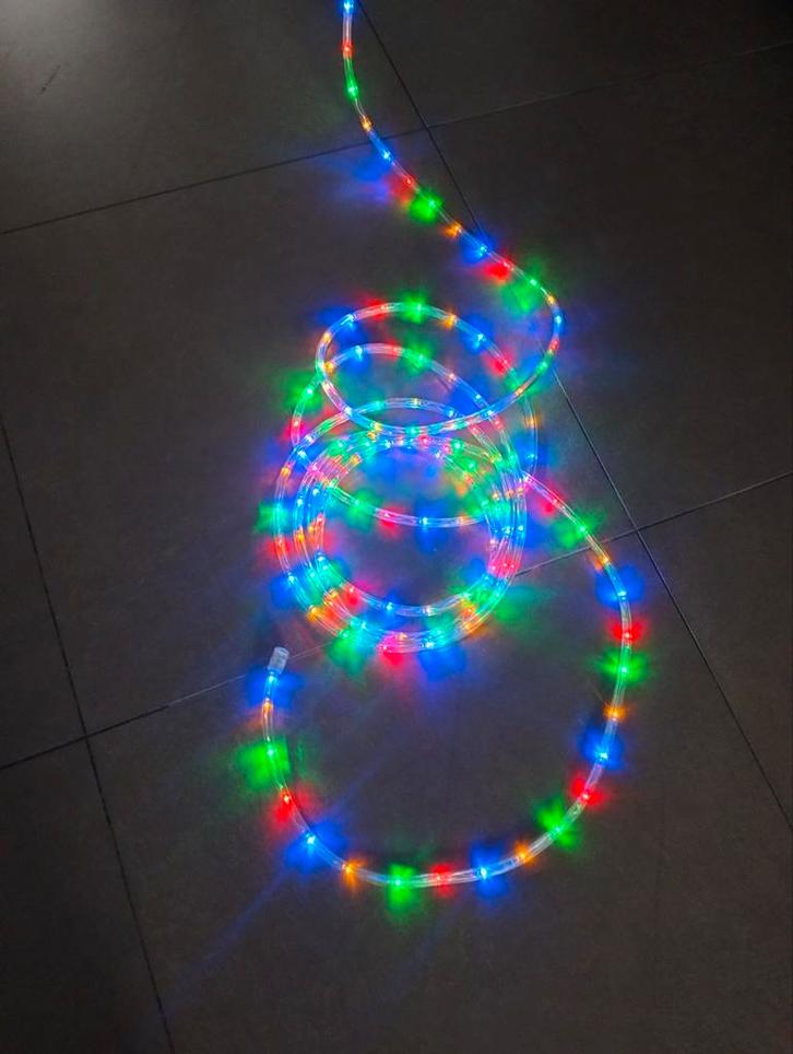 Lichtslang 6m + 1.5m snoer - Feestelijke Verlichting, Huis en Inrichting, Lampen | Hanglampen, Gebruikt, Kunststof, Ophalen of Verzenden