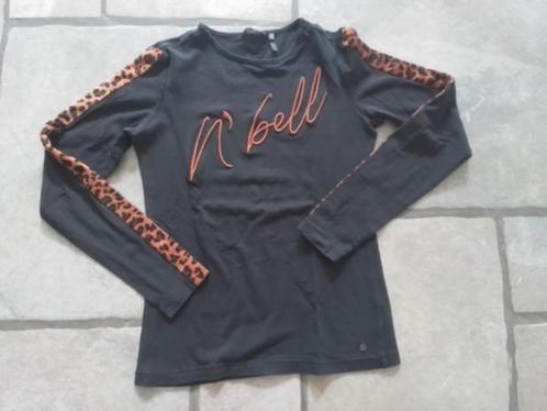 Een plaatje dit NOBELL shirt met panter details 146/152, Kinderen en Baby's, Kinderkleding | Maat 146, Gebruikt, Meisje, Shirt of Longsleeve