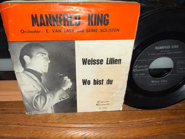 Manfred King - Weisse Lilien / Wo bist du - Vinyl Single, Cd's en Dvd's, Vinyl Singles, Zo goed als nieuw, Overige genres, 7 inch