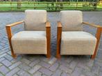 Montel Fauteuil stoelen 2 stuks stof met hout, Ophalen
