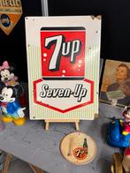Vintage 7up Reclamebord Seven-Up, Verzamelen, Reclamebord, Gebruikt, ., Ophalen of Verzenden