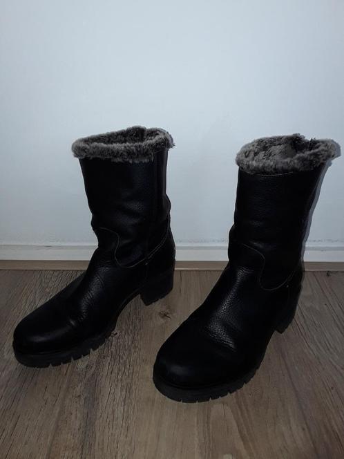 Panama Jack Zwarte Laarzen Met Bont Maat 40, Kleding | Dames, Schoenen, Zo goed als nieuw, Lage of Enkellaarzen, Zwart, Verzenden
