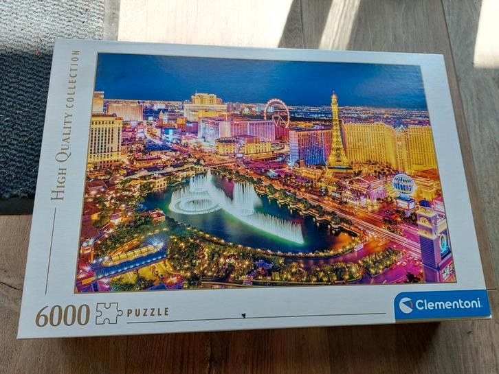 Clementoni Las Vegas 6000 stukjes high quality collection, Hobby en Vrije tijd, Denksport en Puzzels, Zo goed als nieuw, Ophalen
