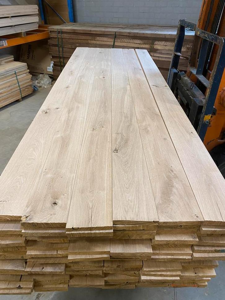 Eiken planken te koop geschaafd 20x2 cm. 200/250 lengte, Doe-het-zelf en Verbouw, Hout en Planken, Nieuw, Plank, Eiken, 200 tot 250 cm