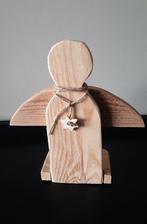 Staande houten kerstengel, handgemaakt, Ophalen of Verzenden