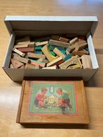 Vintage blokkendoos en losse blokken, Ophalen of Verzenden, Gebruikt, Overige typen