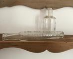 Antieke set medicinale flesjes eau des carmes etcetera, Antiek en Kunst, Antiek | Glas en Kristal, Ophalen of Verzenden
