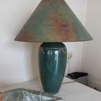 lampenkap groen met goudtinten vintage, Ophalen, 25 tot 50 cm, Rond, Zo goed als nieuw