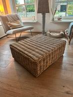 Hocker rieten tafel riet bijzettafel, Huis en Inrichting, Banken | Voetenbanken en Poefen, Ophalen, Nieuw, Vierkant, Minder dan 50 cm