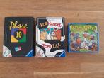 Spellenbundel: Phase 10, Koehandel, Regenwormen, Hobby en Vrije tijd, Gezelschapsspellen | Bordspellen, Ophalen of Verzenden, Zo goed als nieuw