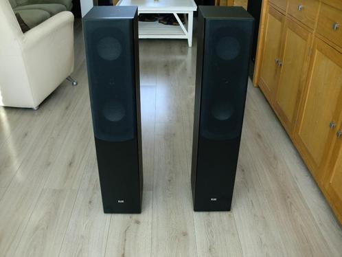 Elac EL 105 Zwart uitvoering te beluisteren strakke bass., Audio, Tv en Foto, Luidsprekers, Zo goed als nieuw, Front, Rear of Stereo speakers
