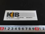 sticker Uden KIB  Kunststof Industrie Brabant, Verzamelen, Stickers, Ophalen, Zo goed als nieuw, Bedrijf of Vereniging