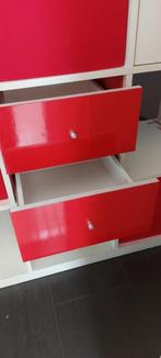 Kallax  kast losse lades, 4x rood, Ophalen, Minder dan 50 cm, Nieuw, Minder dan 100 cm
