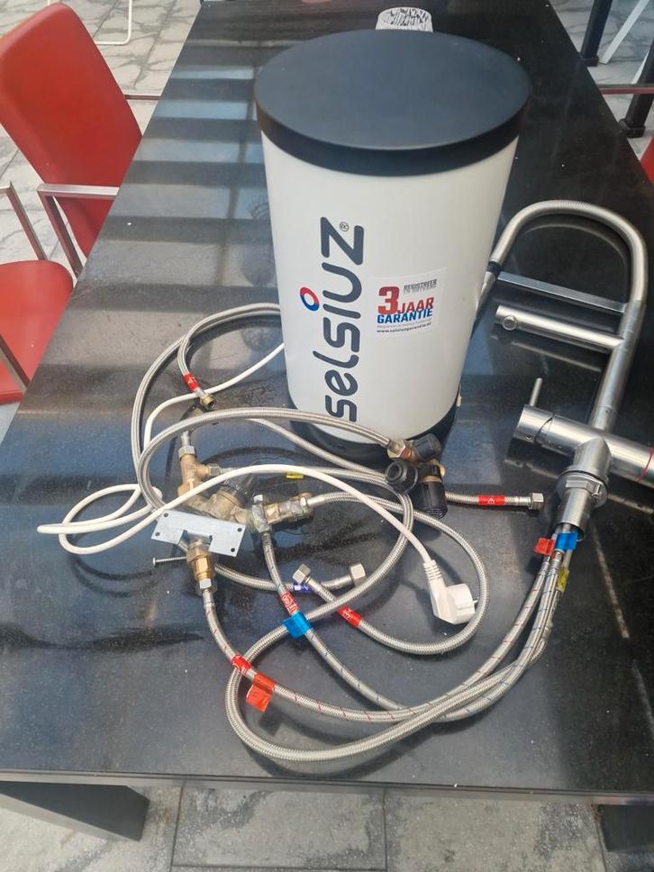 selsiuz 3 in 1 kraan rvs, Doe-het-zelf en Verbouw, Geisers en Boilers, Gebruikt, Boiler, Minder dan 20 liter, Ophalen