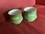 Zand en Soda Groen Emaille, Ophalen of Verzenden