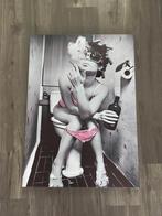 Canvas Print - Badkamer Diva, 50 tot 75 cm, Nieuw, Ophalen of Verzenden, Print