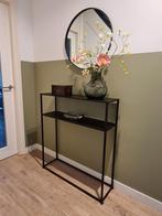 Side Table, Wandtafel, Tafel, Design, Matzwart, ZGAN!!!, Ophalen, 50 tot 100 cm, Zo goed als nieuw, Metaal