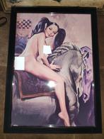 Ingelijste erotische prent van Maghella, Ophalen of Verzenden