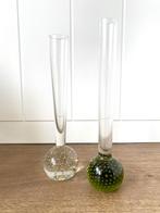 A.D. Copier Spijkerglas Vaasjes, Gebruikt, Ophalen of Verzenden, Glas, Minder dan 50 cm