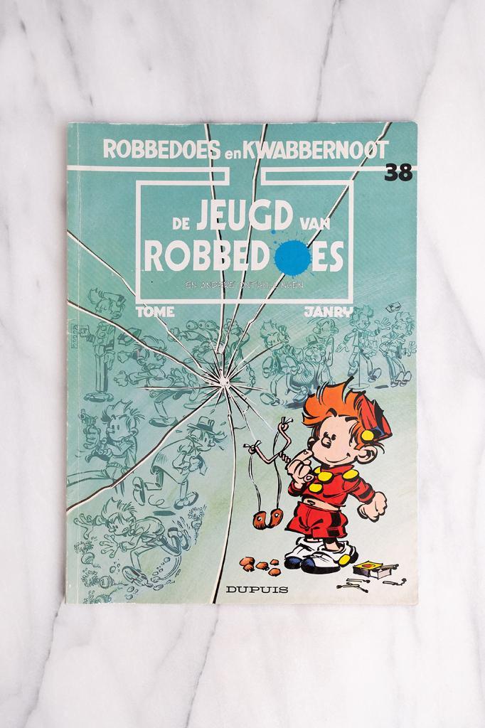 Robbedoes en Kwabbernoot: De Jeugd van Robbedoes Nummer 38, Boeken, Stripboeken, Gelezen, Eén stripboek, Ophalen of Verzenden