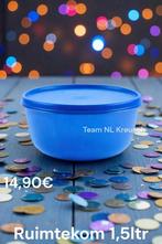 Tupperware Ruimtekom 1,5 liter - Blauw, Ophalen of Verzenden, Nieuw