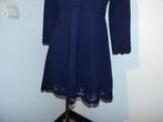 Ted Baker donker blauwe jurk open sier werk mooi 3/40, Maat 38/40 (M), Zo goed als nieuw, Knielengte, Ted Baker