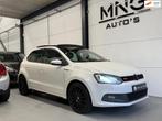 Volkswagen Polo 1.4 TSI GTI|LED|PANO|LEDER|ST.VERW|VOL|, Auto's, Volkswagen, Zwart, 4 cilinders, Wit, 630 kg