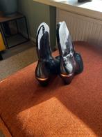 Zwarte leren laarsjes maat 40 - Zo goed als nieuw!, Kleding | Dames, Schoenen, Ophalen of Verzenden, Zo goed als nieuw, Zwart