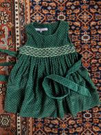 Sophie's Angels - Prachtig groen jurkje met strik - Maat 80, Kinderen en Baby's, Babykleding | Maat 80, Sophie's Angels, Meisje