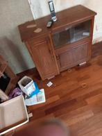 Houten Kastje met Glazen Schuifdeur, Ophalen, Gebruikt