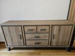 Houten Dressoir Knibbeler Wonen, Ophalen, 150 tot 200 cm, Zo goed als nieuw, Metaal