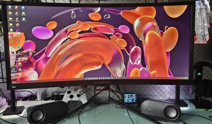 Acer Predator Z35P, Computers en Software, Monitoren, Zo goed als nieuw, 101 t/m 150 Hz, DisplayPort, HDMI, Curved, Ultrawide
