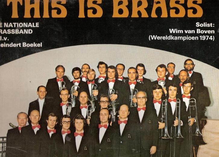 Nationale Brass Band - Meindert Boekel -Zeldzaam HAFABRA, Cd's en Dvd's, Vinyl | Klassiek, Gebruikt, Classicisme, Overige typen