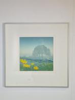 zeefdruk kunstenaar Hans Heijman Langs de Dijk Nederland ‘90, Antiek en Kunst, Ophalen of Verzenden