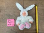 Nieuwe zgan Anne Geddes konijn Babypop pop wit pluche, Verzamelen, Poppen, Ophalen, Nieuw, Babypop