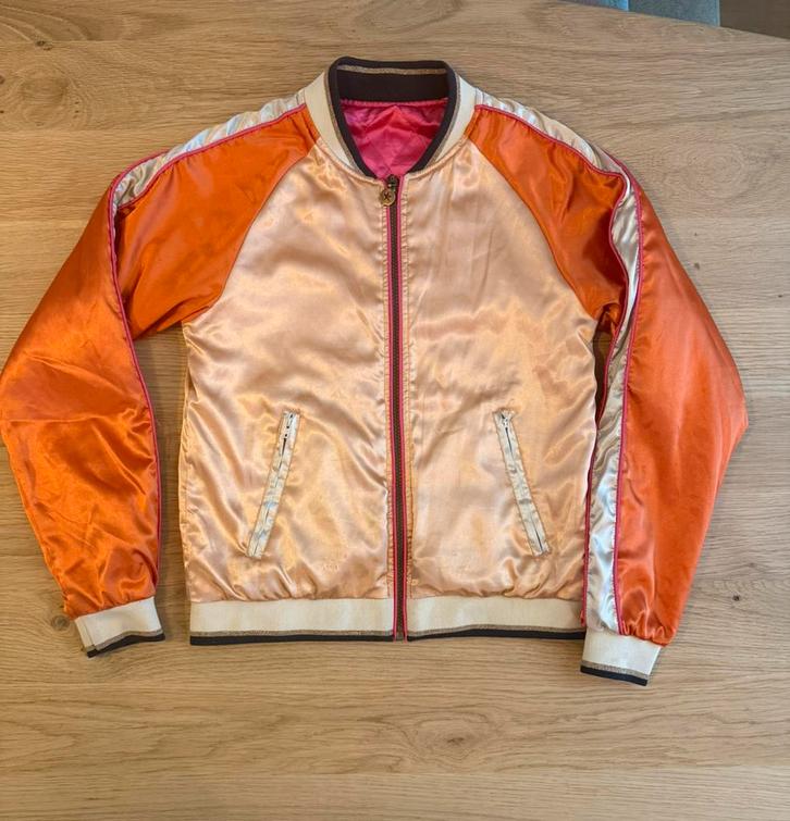 Omkeerbaar jack Like Flo maat 152, Kinderen en Baby's, Kinderkleding | Maat 152, Zo goed als nieuw, Meisje, Jas, Ophalen of Verzenden