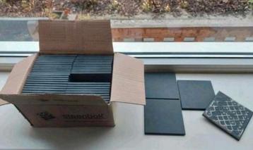 Partij zwarte tegels - Steenbok beschikbaar voor biedingen