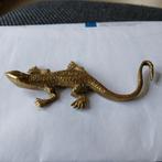 Massief koperen/messing reptiel, Antiek en Kunst, Antiek | Koper en Brons, Ophalen of Verzenden