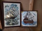 Twee mooie tegeltableaus, scheepvaart, Verzamelen, Ophalen of Verzenden, Zo goed als nieuw, Nb, Nb